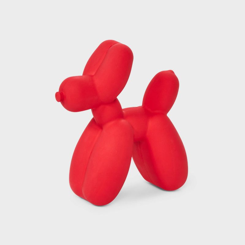 Tough Rubber Balloon Plush Dog Toy - Boots & Barkley™ Red