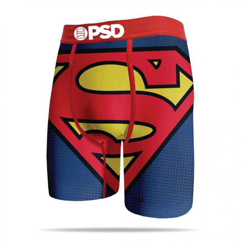 Mens DC Comics Superman Large Symbol PSD Boxer Briefs - Large (36-38)