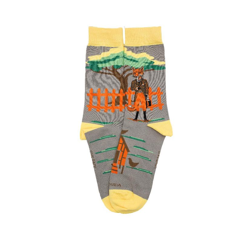 Fox Guarding the Henhouse Socks - from the Sock Panda (Men's Sizes, Adult Large)