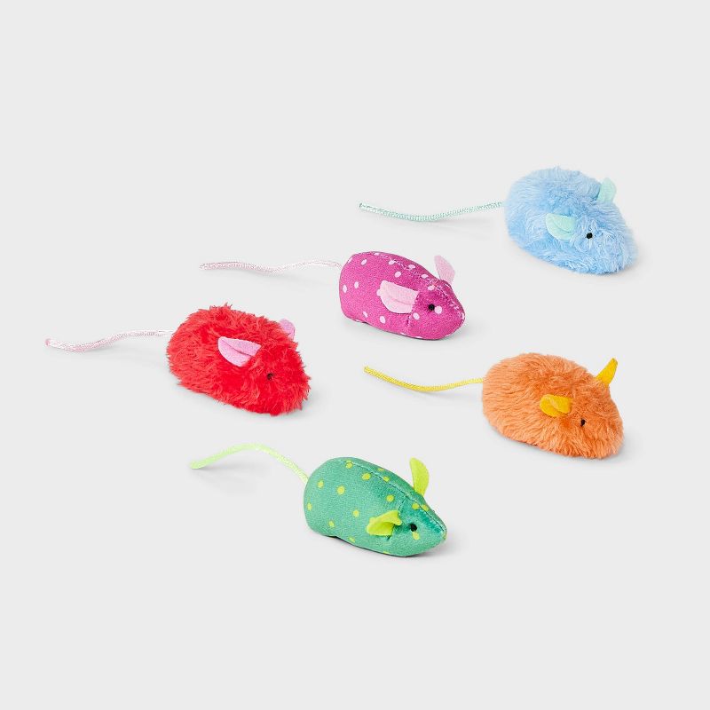 Mouse Skitter Critters Cat Plush Toy Set - 5pc - Boots & Barkley™