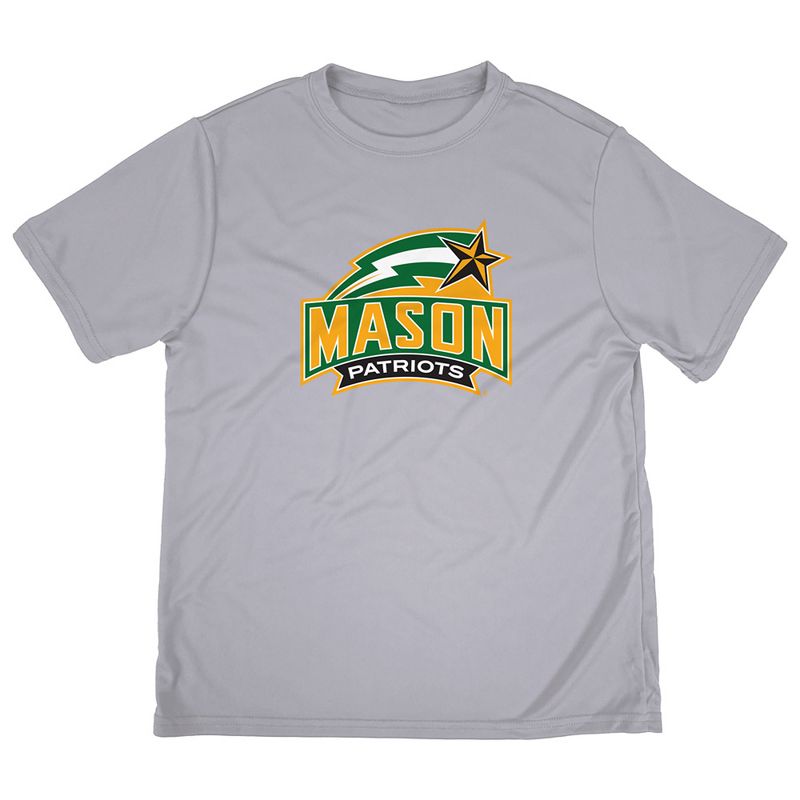 Boys' George Mason University Sport T-Shirt Primary Logo Athletic Heather X Large