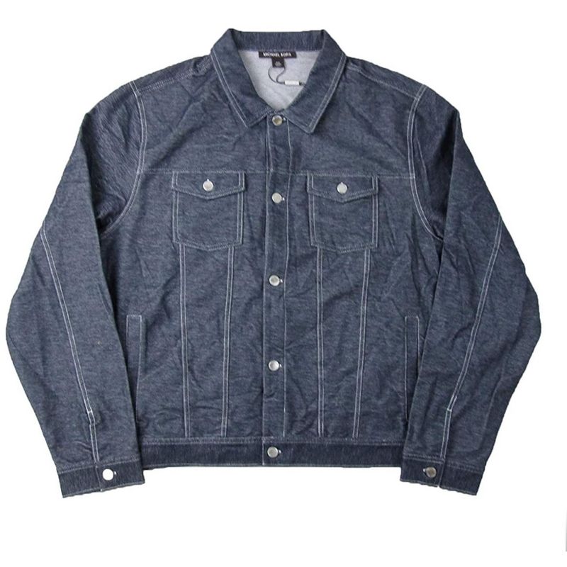 Michael Kors Mens Trucker Jean Jacket, midnight, Large