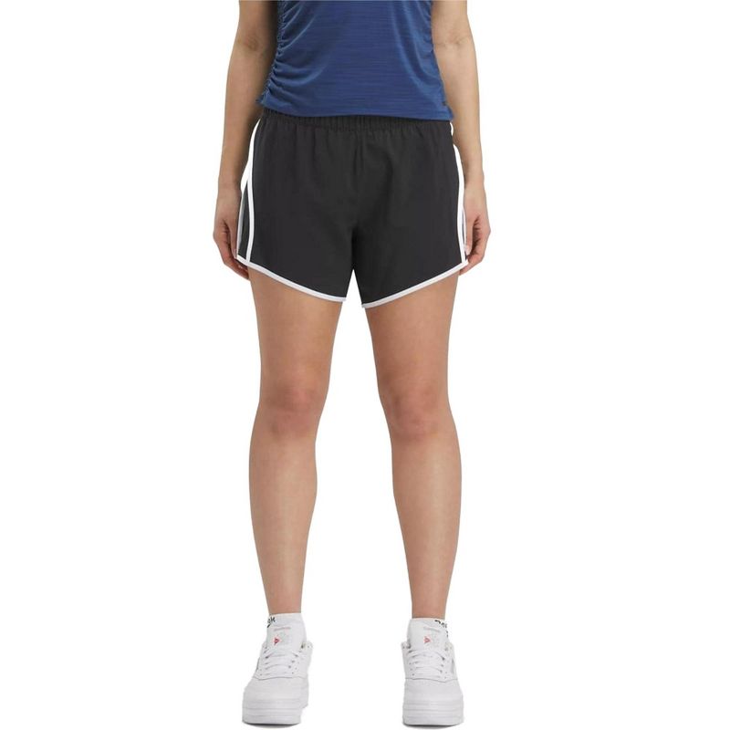 Reebok Womens Identity Training Athletic Workout Shorts, black, Large