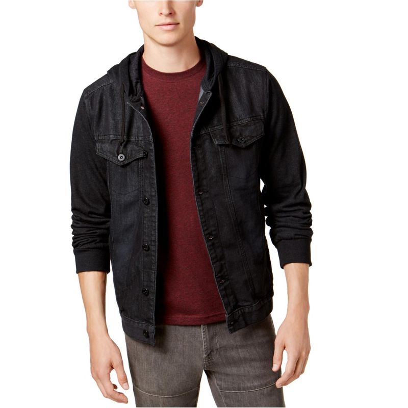 Ring Of Fire Mens Kick Back 2-fer Jacket, bkk, Small