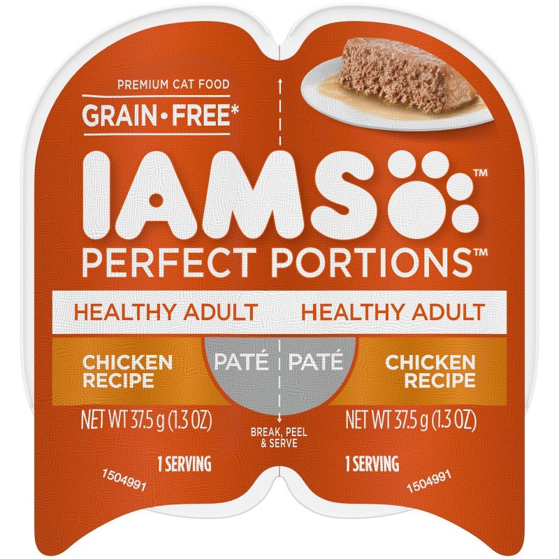IAMS Perfect Portions Healthy Adult Chicken Flavor Pate Wet Cat Food - 2.6oz