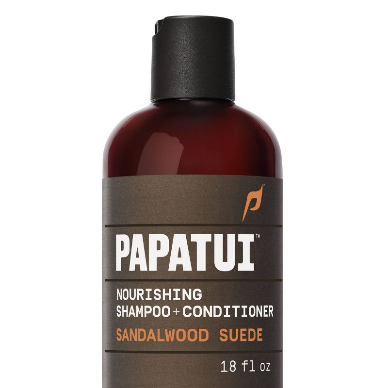 Papatui Men's Paraben-Free and Sulfate-Free 2-in-1 Shampoo and Conditioner - Sandalwood Suede - 18 fl oz