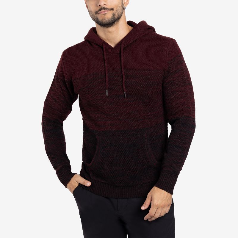 X RAY Men's Fashion Hoodies Pullover Sweater in BURGUNDY Size Small
