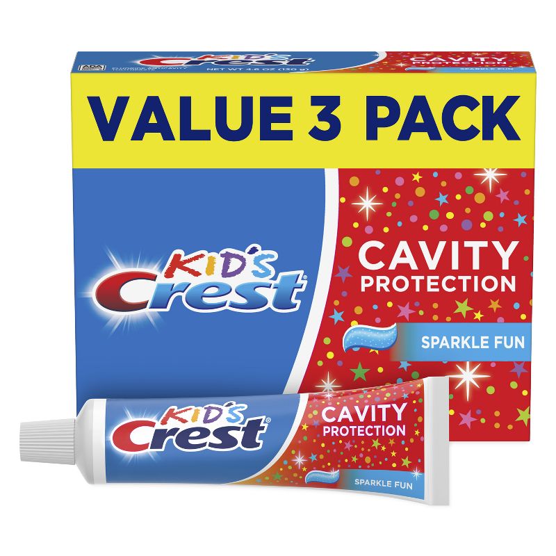 Crest Kids' Cavity Protection Toothpaste - Sparkle Fun Flavor - 4.6oz/3pk