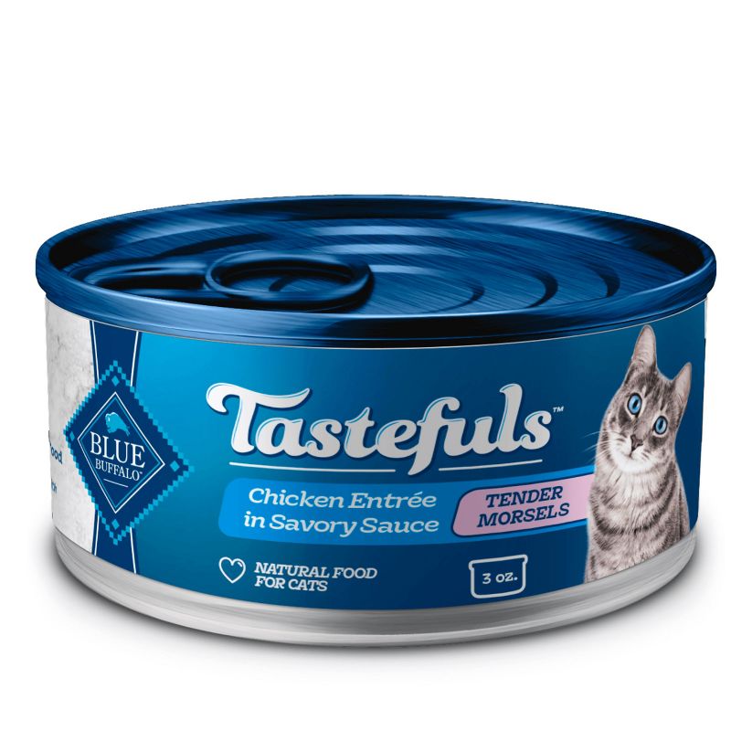 Blue Buffalo Tastefuls Natural Tender Morsels Wet Cat Food with Chicken Entrée - 3oz
