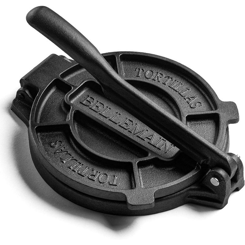 Bellemain 8-Inch Cast Iron Tortilla Press – Pre-Seasoned for Homemade Corn Tortillas & More