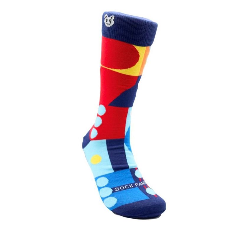 Fun Abstract Geometric Pattern Socks (Men's Sizes, Adult Large) from the Sock Panda