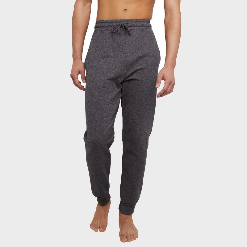 Hanes EcoSmart Men's Fleece Jogger Pants with Pockets, 30.5" Charcoal Heather S