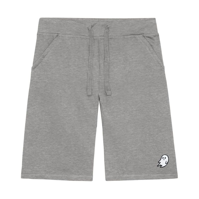 Dalix Mens Ghost Midweight Fleece Short in Carbon Gray M Medium