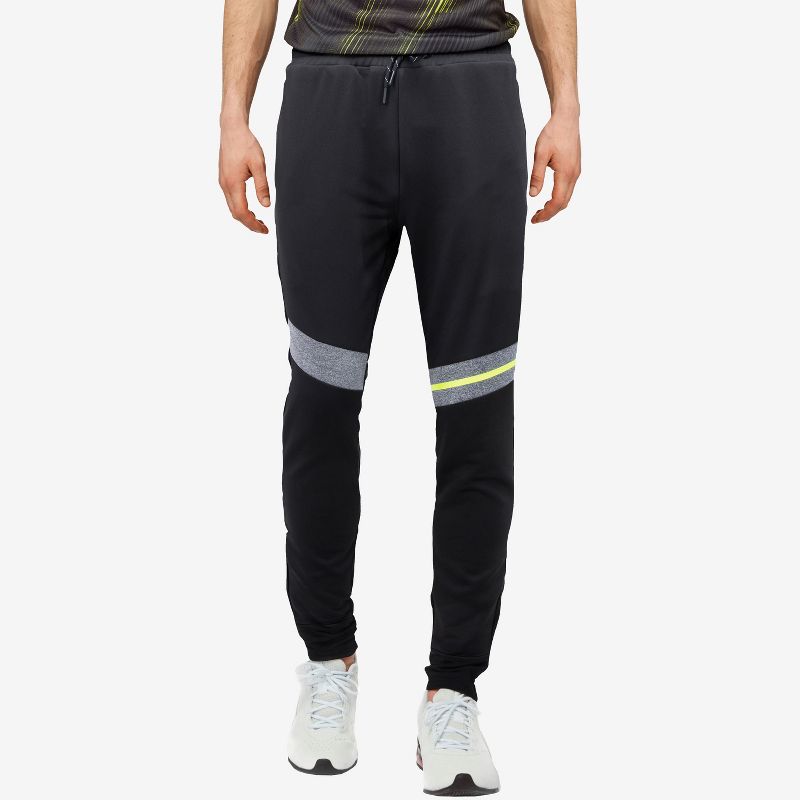 X RAY Men's Sport jogger in HEATHER GREY/BLACK/NEON Size Large