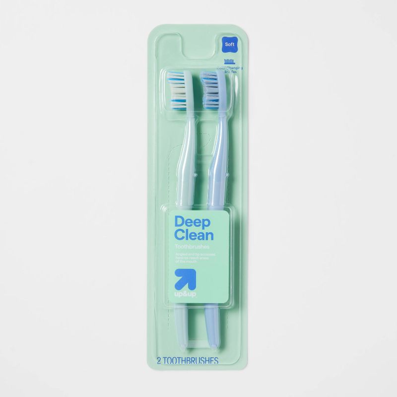 Deep Clean Advanced Care Toothbrush - Soft - 2ct - up&up™