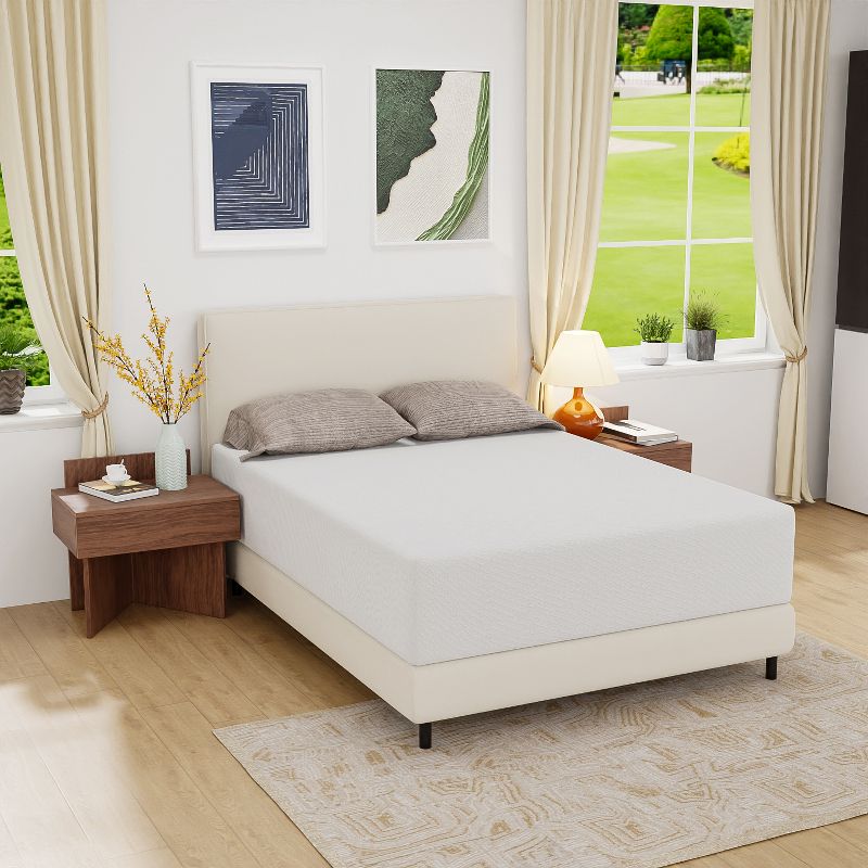 FDW 14 inch Queen Mattress Gel Memory Foam Mattress for Cool Sleep & Pressure Relief/Medium Firm Mattresses CertiPUR-US Certified/Bed-in-a-Box,Queen