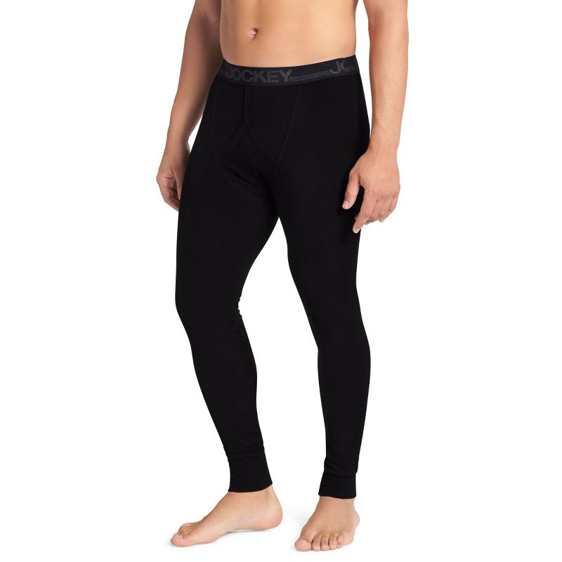 Jockey Men's Tall Man Waffle Pant LT Black