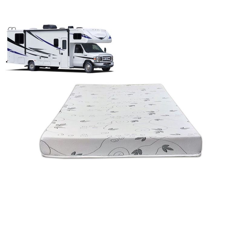 Continental Sleep, 4" High-Density Cooling Gel Memory Foam RV Mattress Replacement, Medium Firm, Camper Vans and other furniture application, 72x36