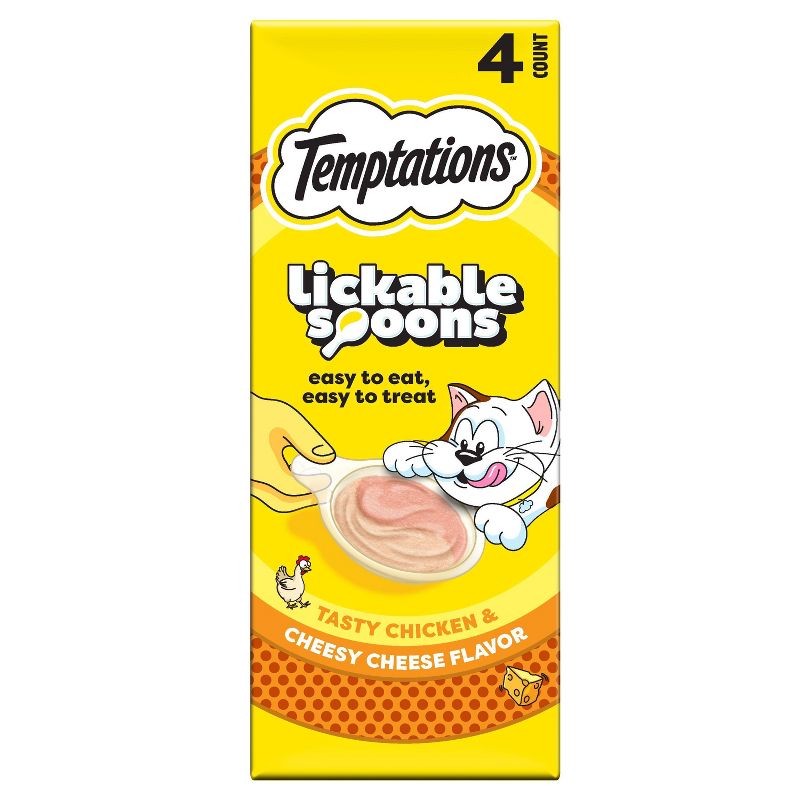 Temptations All Ages Cat Treats with Cheese and Chicken Flavor - 1.41oz/4ct