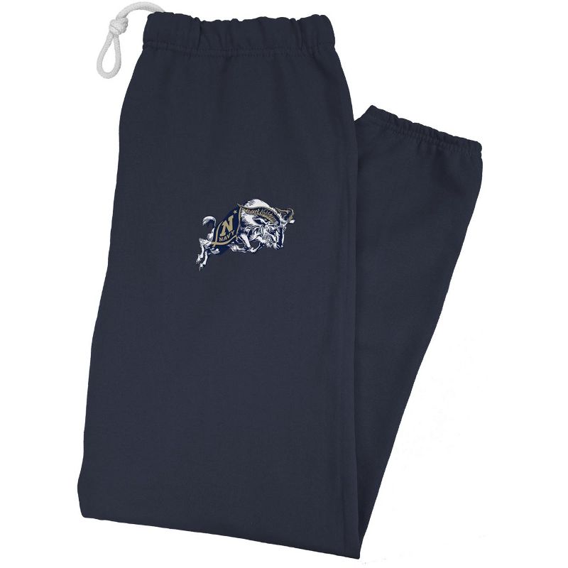 Men's Campus Lab Us Naval Academy Officially Licensed Apparel - Primary Logo School Color Jogger Sweatpants Navy Small