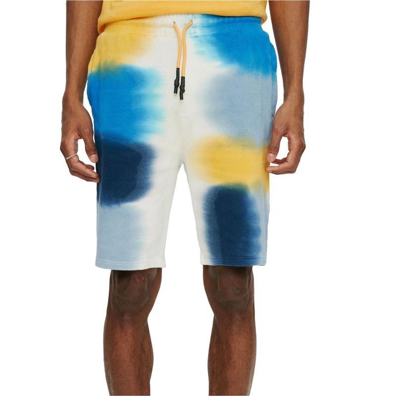 Elevenparis Mens Drawstring Casual Walking Shorts, tiedye, Large