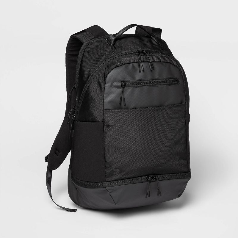 19" Backpack Black - All In Motion™: Lightweight Polyester, Adjustable Straps