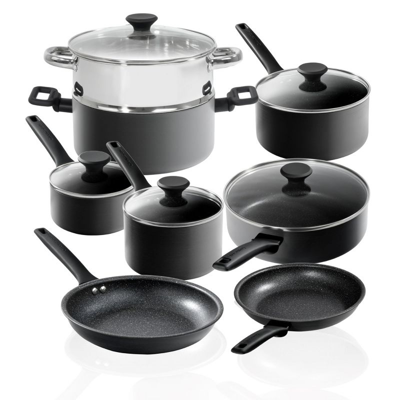 Granitestone Pro Premier Hard Anodized Cookware Set 13 Pc Nonstick Pots and Pans Set