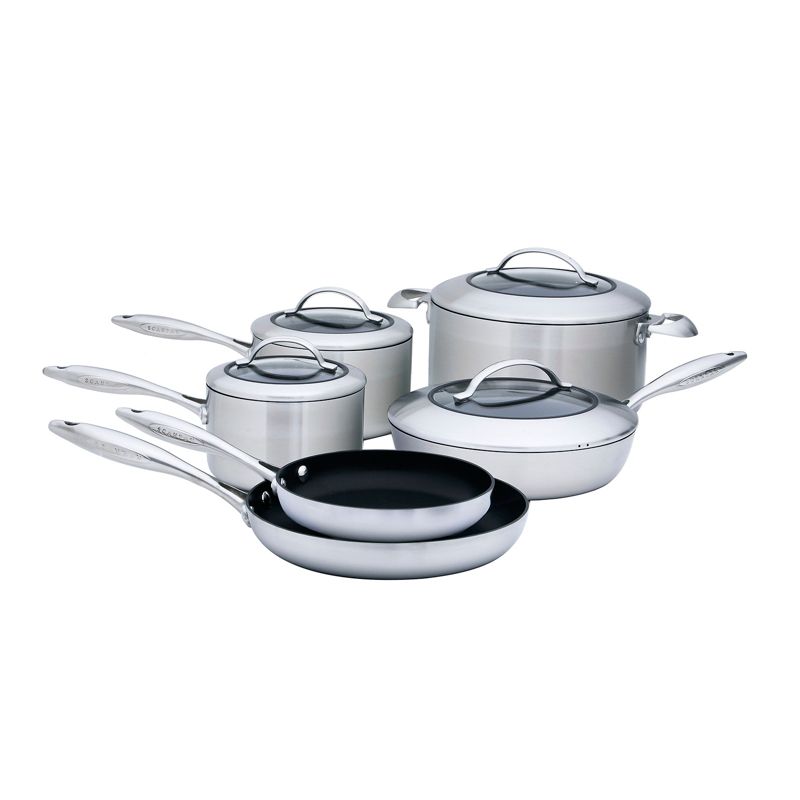 Scanpan CTX 10-Piece Deluxe Cookware Set, Stainless Steel