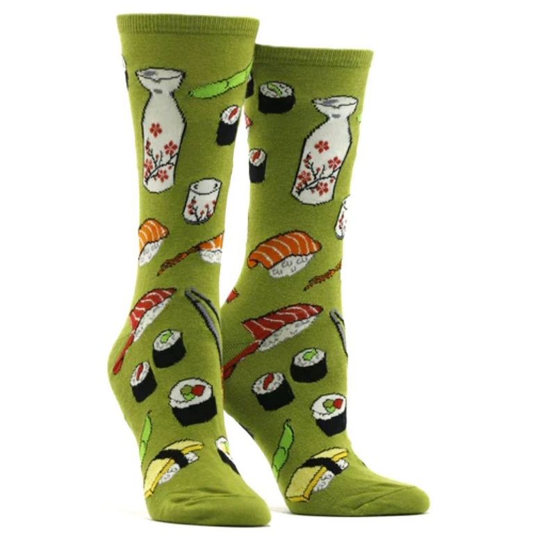 Sushi Socks Crew from the Sock Panda - Men's Sizes, Adult Large (Men's Shoe 8-12)