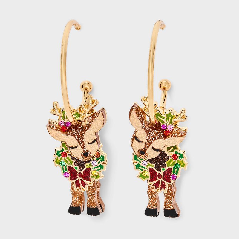 SUGARFIX by BaubleBar Deer Me Earrings - Brown
