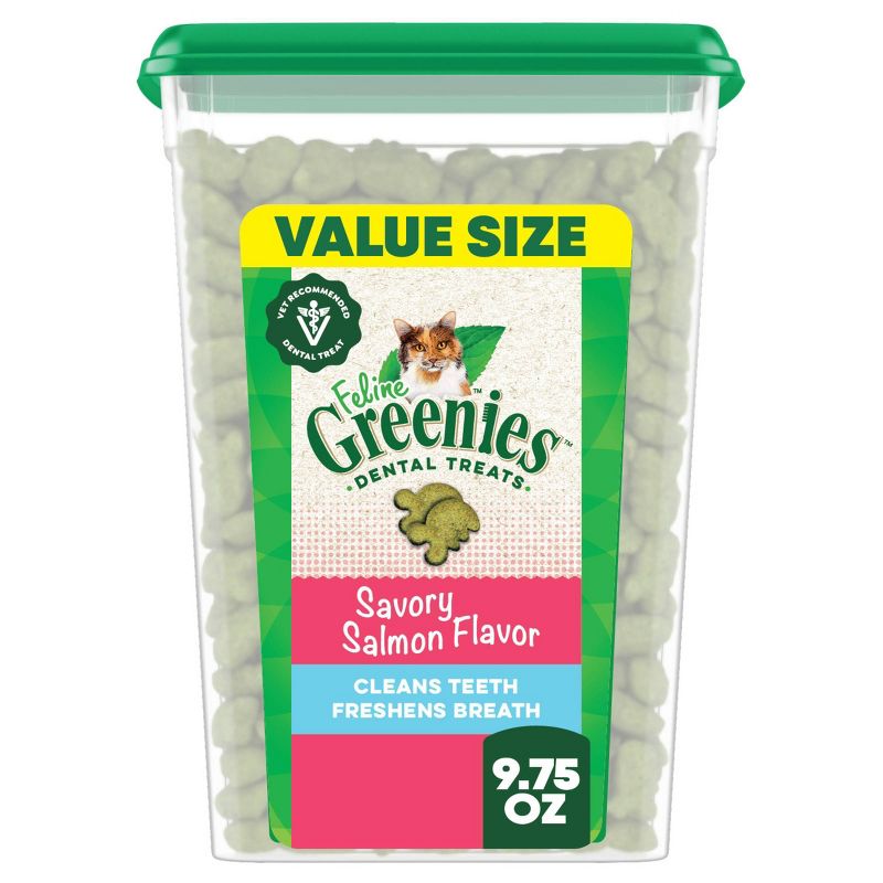 Greenies Savory Salmon Flavor Dental Cat Treats - 9.75oz