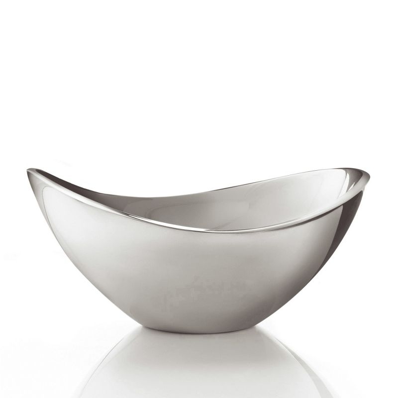 Nambe Butterfly Bowl 11-Inch, Sculptural Serveware with Elongated Wing-Like Curves, Stylish Decorative Dining & Entertaining Dish, Durable