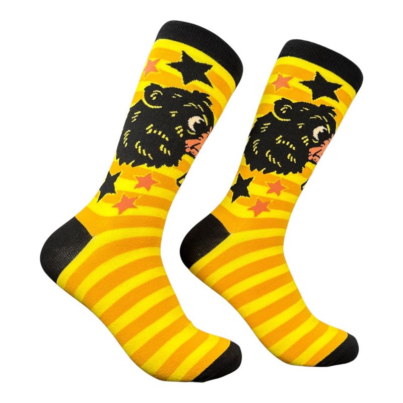 Crazy Dog Men's Boop Bear Socks Funny Sarcastic Animal Graphic Novelty Footwear For Men