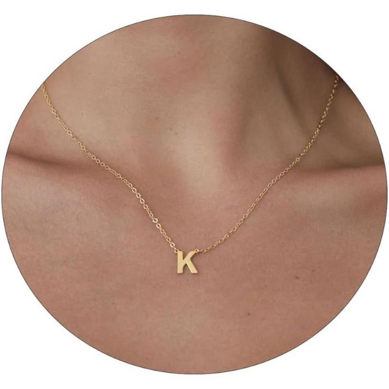 Delicate Heart Pendant Necklace, 14K Gold Plated Dainty Chain, Gift for Women