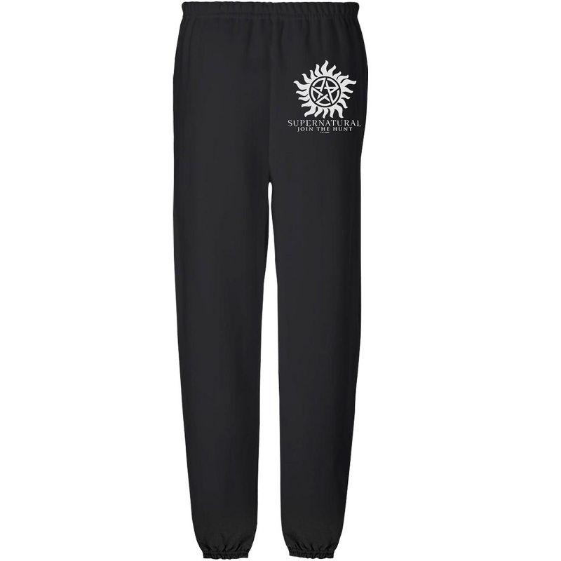 Supernatural Anti Possession Symbol Mens Jogger Sweatpants Black Medium