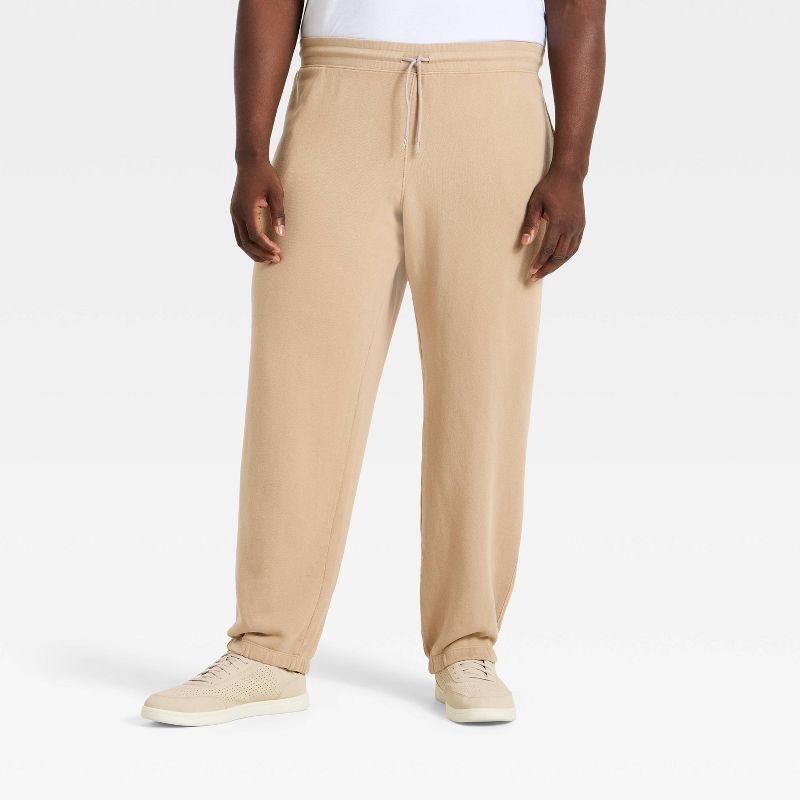 Men's Big French Terry Joggers - All In Motion™ Sand 3XL