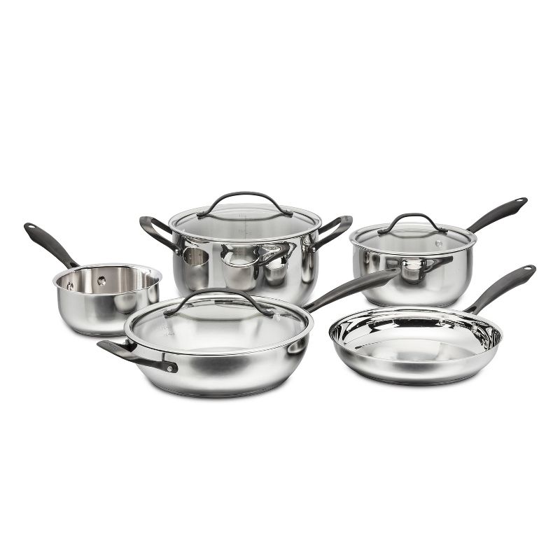 Cuisinart 8pc Radiant Pro Stainless Steel Cookware Set: Induction Compatible, Dishwasher-Safe, Lifetime Warranty