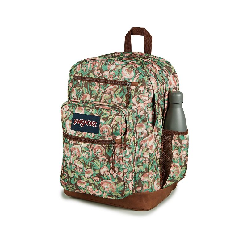JanSport Cool Student 17.5" Backpack - Painterly Mushroom: Abstract Pattern, Structured, Checkpoint Friendly