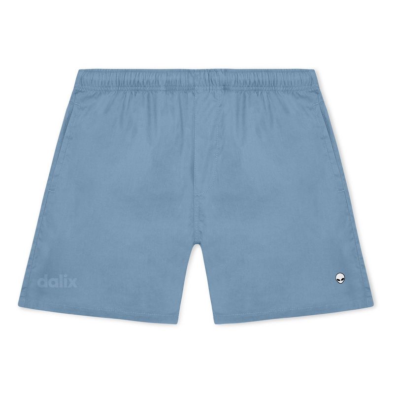 Dalix Mens Lil Alien Midweight Beach Short in Carolina Blue S Small