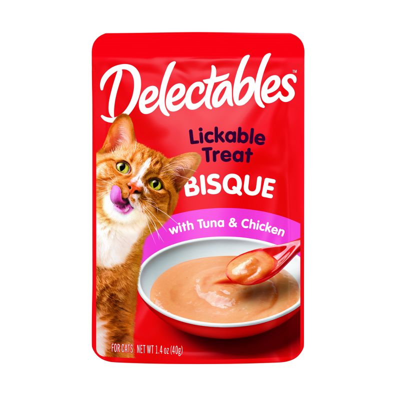 Hartz Delectables Bisque with Tuna & Chicken Lickable Cat Treats - 1.4oz
