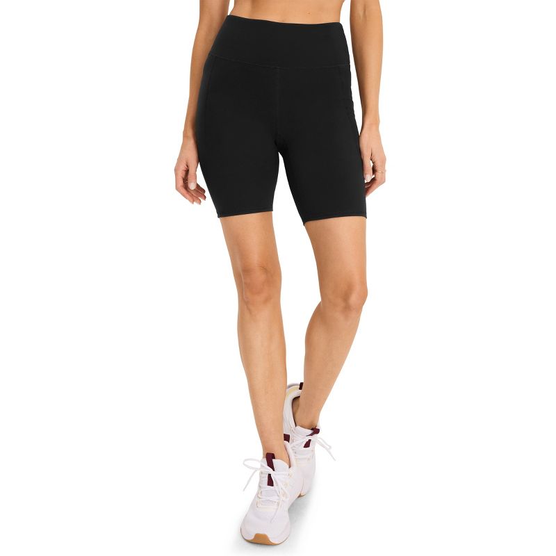 Jockey Women's EVERACTIVE 8" Bike Short XL Black