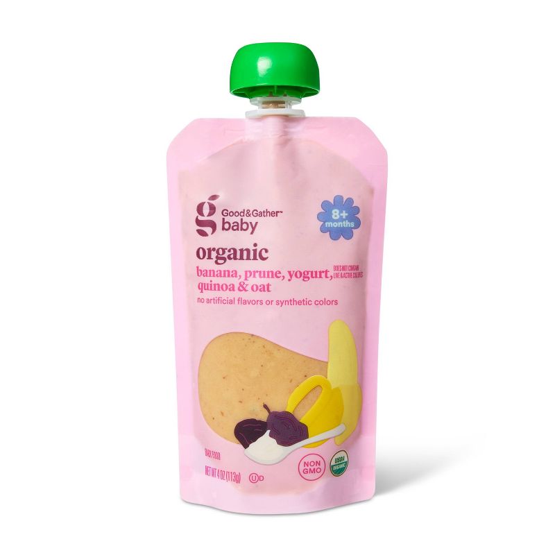 Banana Prune Yogurt Quinoa Baby Pouch - 4oz - Good & Gather™
