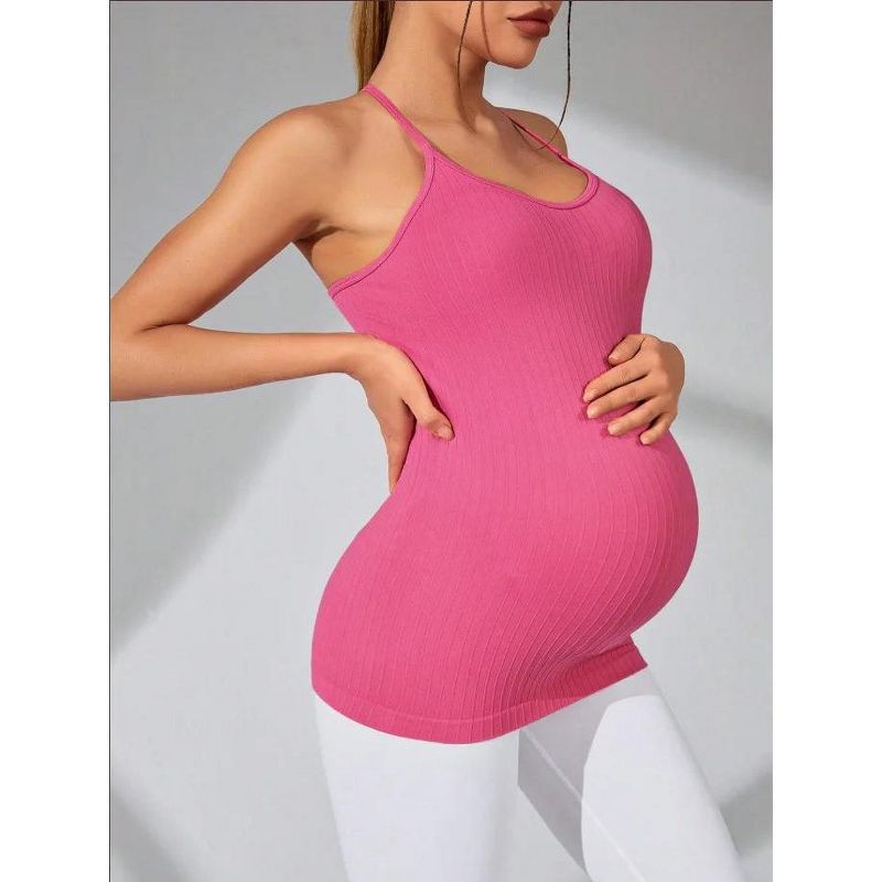 Sol Living Women's Maternity Yoga Tank Tops Training Tops, Medium