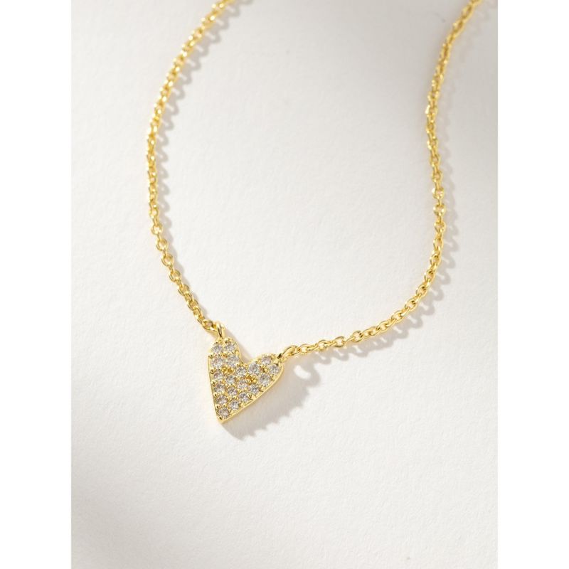 Uncommon James Full Heart Necklace Gold