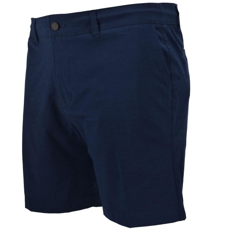 Burnside Men's Hidden Drawstring Cotton Blend Walking Shorts | Navy 34