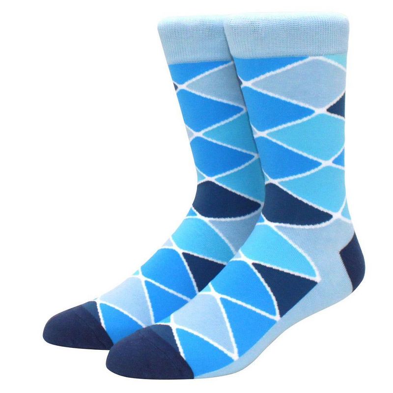 Blue Diamond Argyle Pattern Socks from the Sock Panda (Men's Sizes, Adult Large) from the Sock Panda