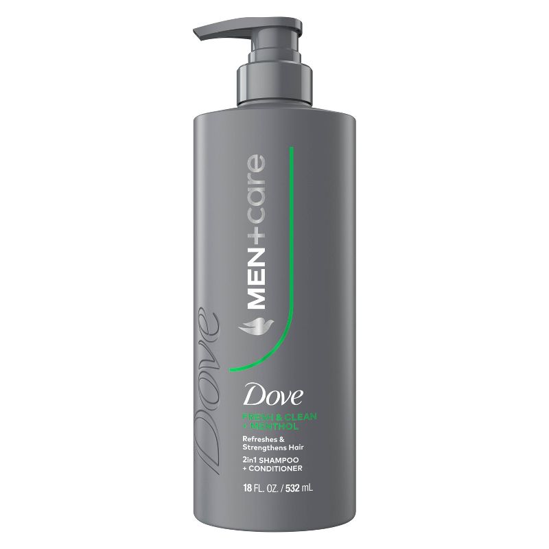 Dove Men+Care 2-in-1 Fresh & Clean + Menthol Shampoo and Conditioner - 18 fl oz