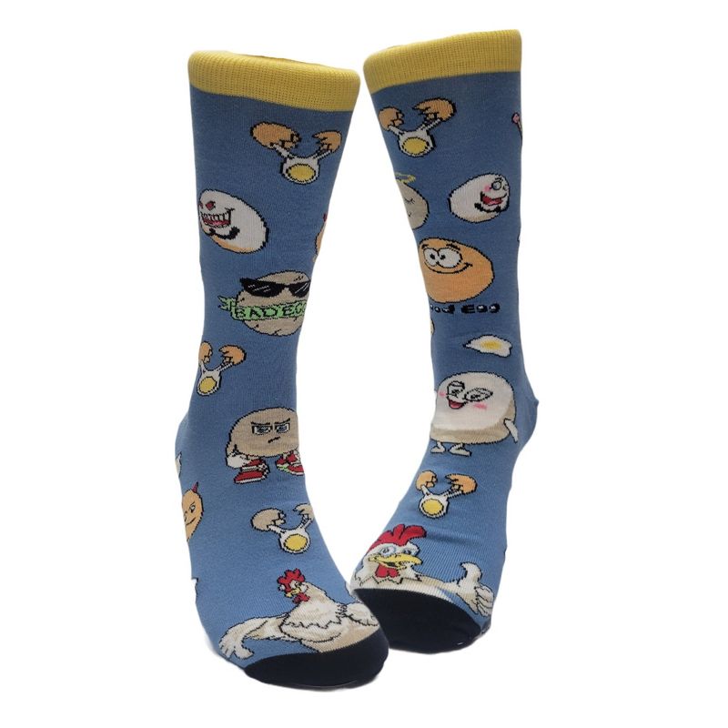 Good Egg vs Bad Egg Socks - Men's Sizes, Adult Large from the Sock Panda
