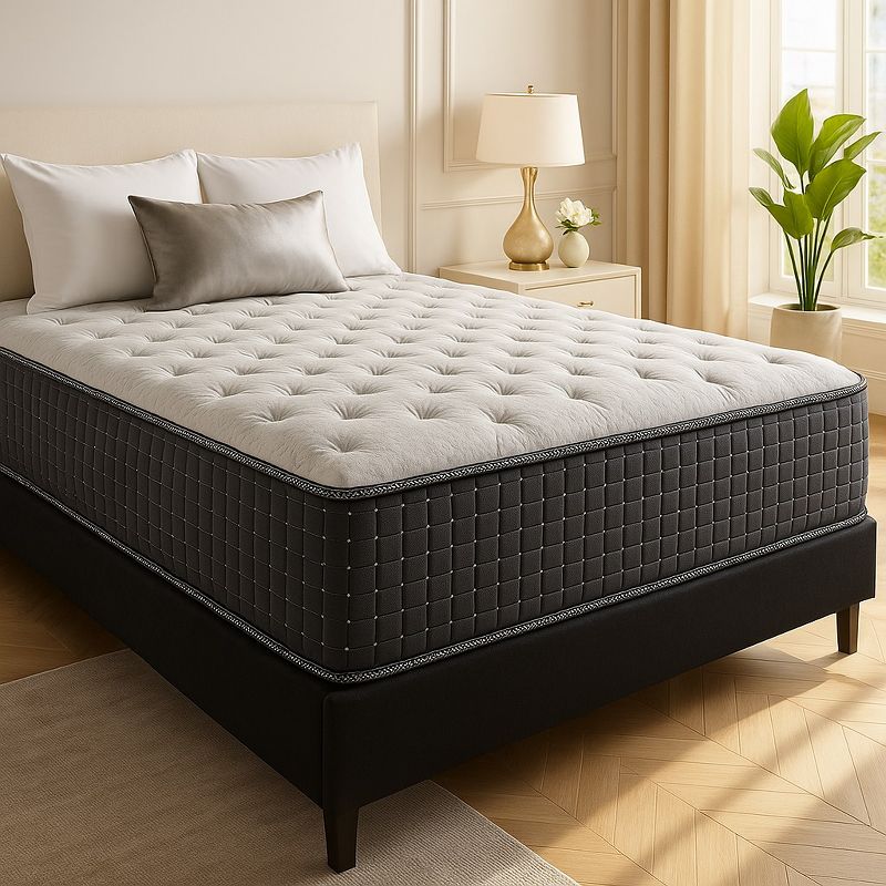 Continental Sleep 14" Medium Firm Pocket Coil Hybrid Mattress, Queen