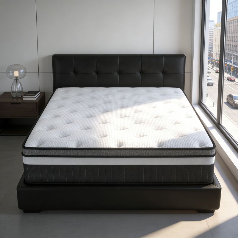 Queen Mattress, Medium Firm 14" Gel Memory Foam Mattress, CertiPUR-US Certified